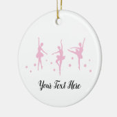 Custom Pink Ballerinas Keramik Ornament (Links)