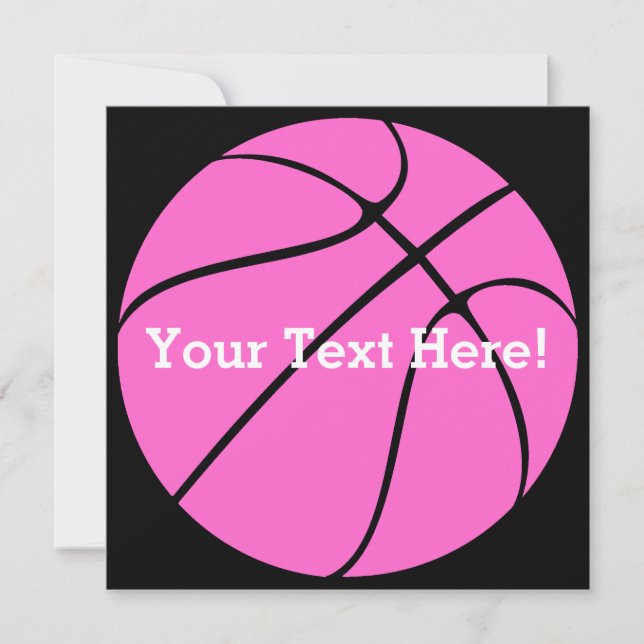 Custom Pink Basketball (Vorderseite)