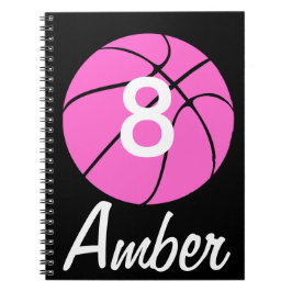 Custom Pink Basketball Notizblock