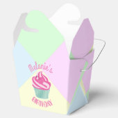 Custom Pink Birthday Cupcake Geschenkschachtel (Geöffnet)
