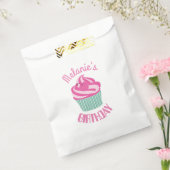 Custom Pink Birthday Cupcake Personalised Geschenktütchen (Versiegelt)