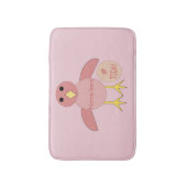 Custom Pink Birthday Girl Chick Bath Mat Badematte (Vorderseite Vertikal)
