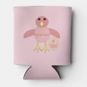 Custom Pink Birthday Girl Chick Can Cooler Dosenkühler (Vorderseite)