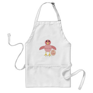 Custom Pink Birthday Girl Chick Cooking Schürze