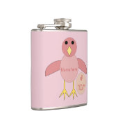 Custom Pink Birthday Girl Chick Hip Flask Flachmann (Rechts)