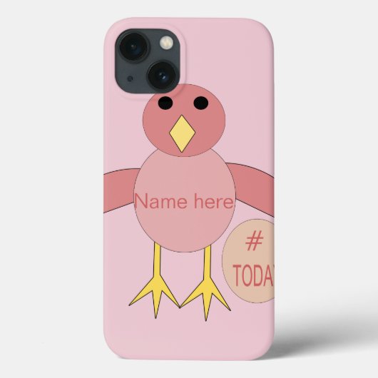 Custom Pink Birthday Girl Chick iPad Fall Case-Mate iPhone Hülle (Rückseite)