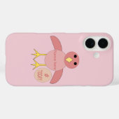 Custom Pink Birthday Girl Chick iPhone Case (Rückseite (Horizontal))