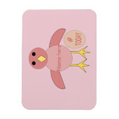 Custom Pink Birthday Girl Chick Magnet (Vertikal)