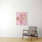 Custom Pink Birthday Girl Chick Tapestry Wandteppich (Beispiel)