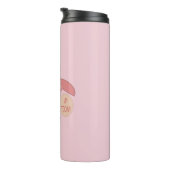 Custom Pink Birthday Girl Chick Thermal Tumbler Thermosbecher (Nach rechts gedreht)
