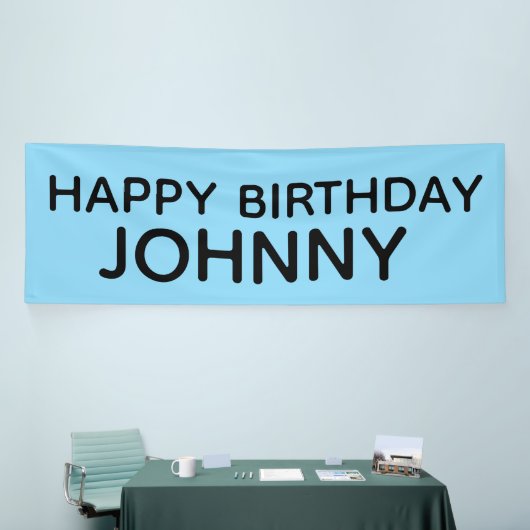 CUSTOM PINK BIRTHDAY PARTY BANNER (Messeveranstaltung)
