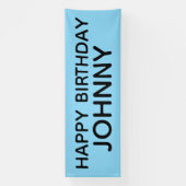 CUSTOM PINK BIRTHDAY PARTY BANNER (Vertikal)