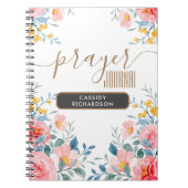 Custom Pink Blume Gebetszeitschrift Notizbuch Notizblock (Vorderseite)
