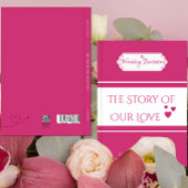 Custom Pink Book - Themed Wedding Einladung