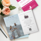 Custom Pink Book - Themed Wedding Einladung