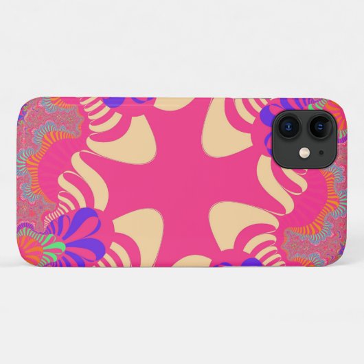 Custom Pink Bubblegum Cross iPhone 11 Fall Case-Mate iPhone Hülle (Rückseite (Horizontal))