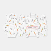Custom Pink Bunny Rabbit und Carrot Muster Geschenkschachtel (Ungefaltet)