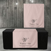 Custom Pink Business Table Runner Banner Script Wandteppich