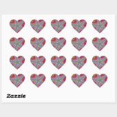 Custom Pink Cactus Starfish Heart Stickers (Blatt)