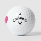 Custom Pink Callaway Golf Balls | Soft Feel Golfball (Logo)