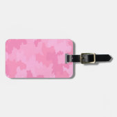 Custom Pink Camouflage Gepäckmarke Gepäckanhänger (Vorderseite horizontal)