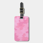 Custom Pink Camouflage Gepäckmarke Gepäckanhänger (Vorderseite vertikal)