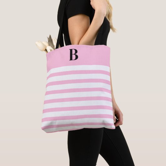 Custom Pink Coquette Monogram (B) Tasche (Von Nahem)