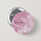 Custom pink crystal badge button (Vorne & Hinten)