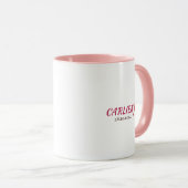 Custom Pink Cupcake Coffee Mug Tasse (VorderseiteRechts)
