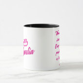Custom Pink Doll Boss Girly Tasse (Zentrum)