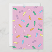 Custom Pink Donut Brunch Einladung (Rückseite)