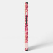 Custom Pink Floral Coquette iPhone Hülle (Linke Seite)