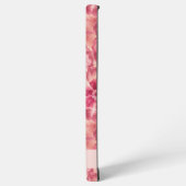 Custom Pink Floral Coquette Samsung Galaxy Hülle (Linke Seite)