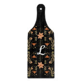 Custom Pink Floral Folk Art Charter Schneidebrett (Vorderseite)