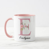 Custom Pink Floral Mug Gift for Mama or Grandma Tasse (Links)