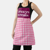CUSTOM PINK GINGHAM KITCHEN APRON SCHÜRZE (InSitu)