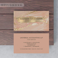Custom Pink Gold Marmor Glitzer Chic Beruflich