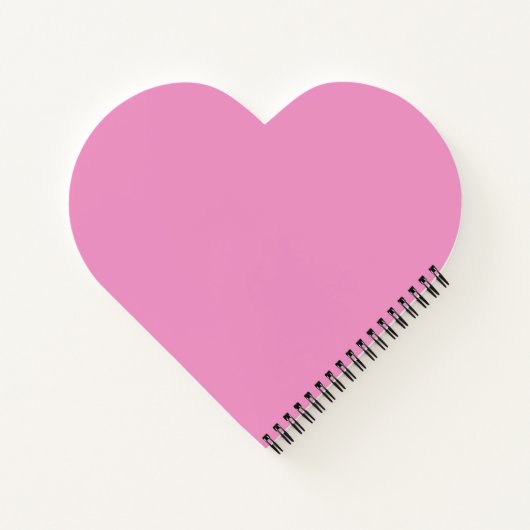 Custom Pink Heart Notebook Notizblock (Rückseite)