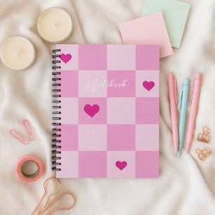 Custom Pink Heart Notebook Notizblock