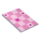 Custom Pink Heart Notebook Notizblock (Rechte Seite)