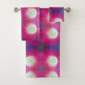 Custom Pink Lila Bath Handtuch Set (Insitu)