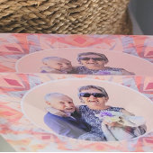 Custom Pink Lila Star Hochzeitstipendium Fotoblock