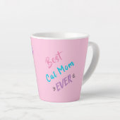 Custom Pink Mutter's Day Geschenk Beste Katze Mama Milchtasse (Rechte Ecke)