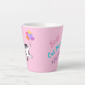 Custom Pink Mutter's Day Geschenk Beste Katze Mama Milchtasse (Vorderseite)