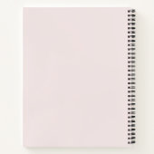 Custom Pink Notebook Journal für starke Frauen Notizblock (Rückseite)