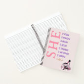 Custom Pink Notebook Journal für starke Frauen Notizblock (Innenseite)
