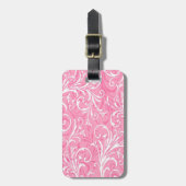Custom Pink Oral Luggage Tag Gepäckanhänger (Vorderseite vertikal)