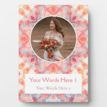 Custom Pink Peach Star Hochzeitstag Geschenk zum G