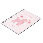 Custom Pink Poodle | Personalized Journal Gift Notizblock (Linke Seite)