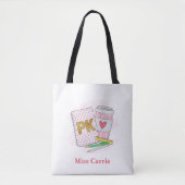 Custom Pink Pre Kindergarten Lehrerschule Tasche (Vorderseite)